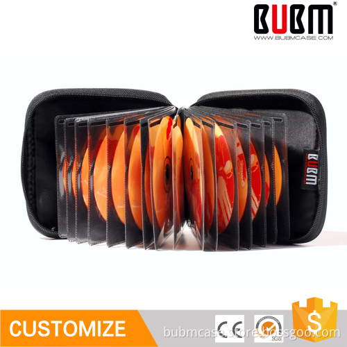 BUBM funny creative fluorescent color cd case with zipper